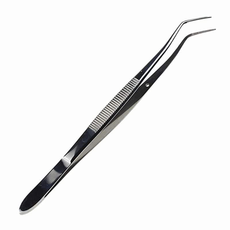 Curved Tip Dressing Tweezers