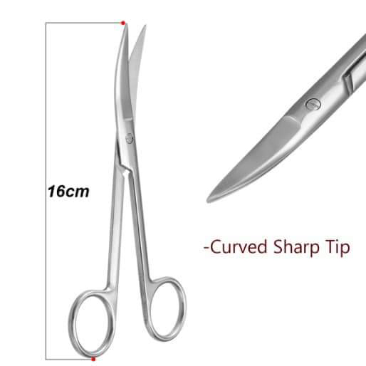 Mayo Scissor with Curved Sharp Tip